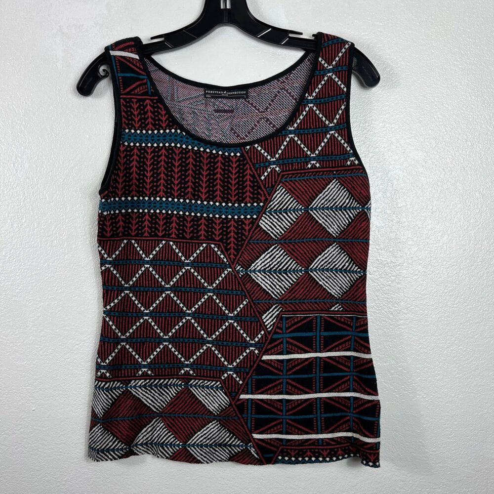 Peruvian Connection Knit Sleeveless top size small